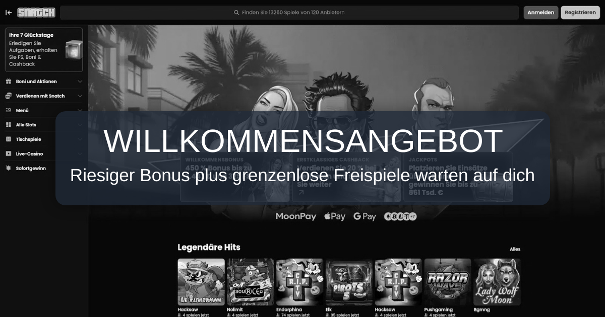 Willkommen im Snatch Casino Deutschland